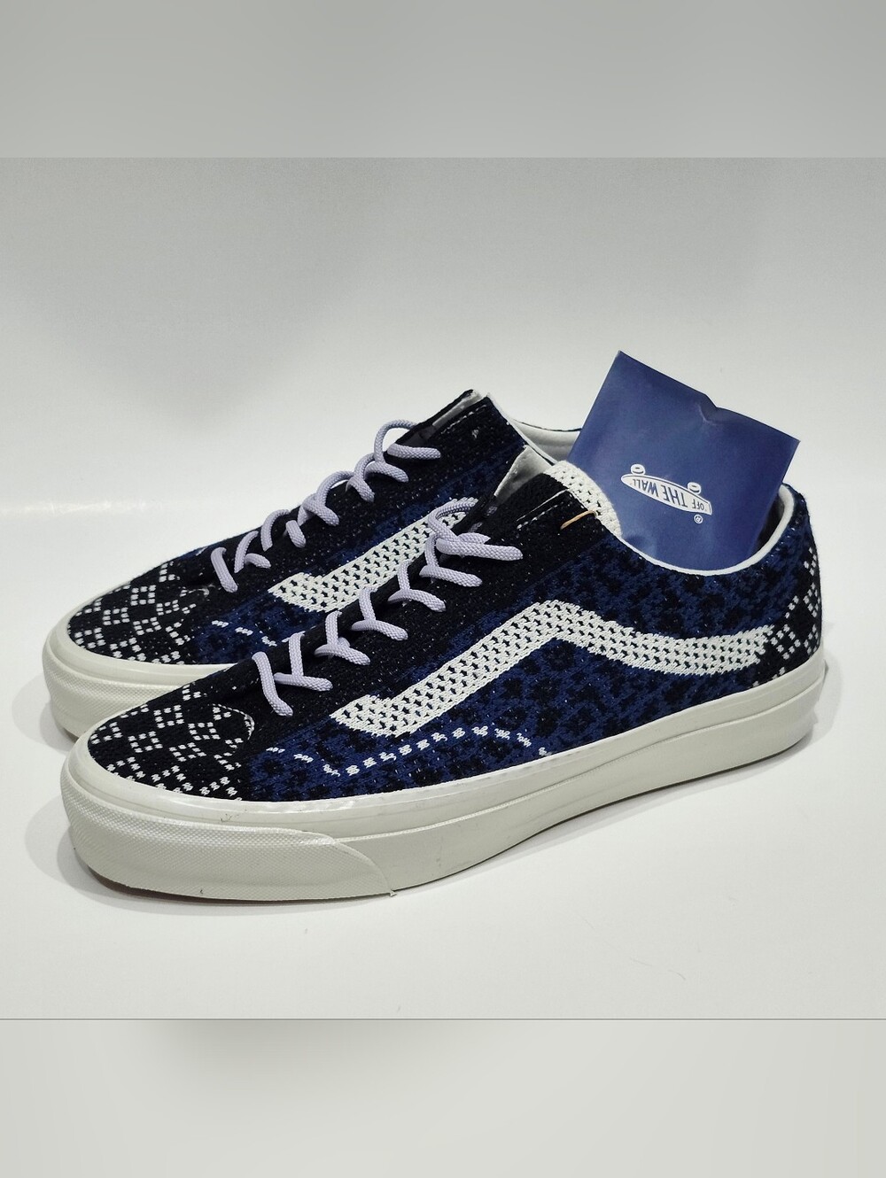 Vans Old Skool 36 LX Patterned Engineered Knit Cheetah Navy Blue Size 10 US NWT